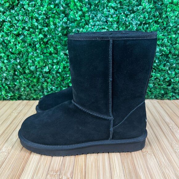 UGG Shoes - Koolaburra by UGG Koola Short Black Suede Fur Boots Womens Size 7